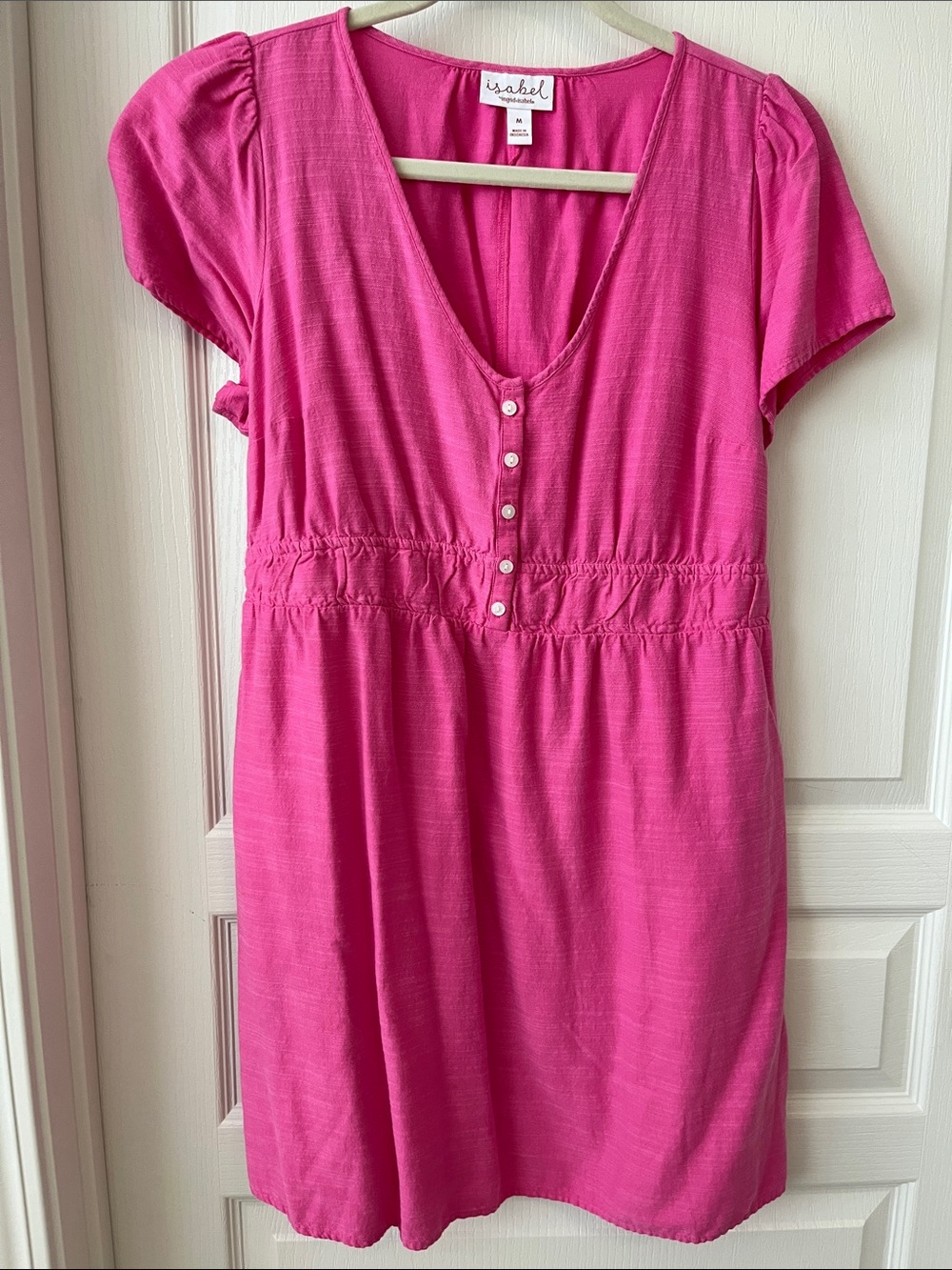 Isabel Maternity by Ingrid & Isabel Hot Pink Midi Dress
